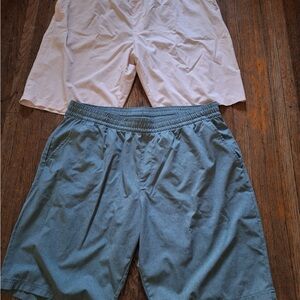 adidas Men's Athletic Shorts in Blue and White(2)